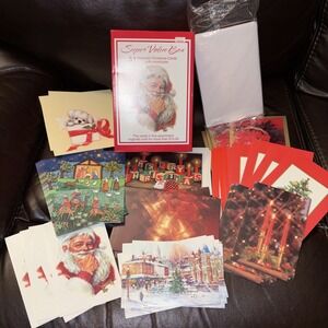 Vintage Super Value Box 51‎ Assorted Christmas Cards